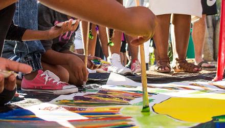 Young library patrons embark on a reading adventure around the world